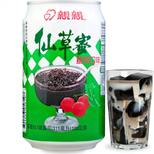 CHIN CHIN Canned Grass Jelly Drink/ CHIN CHIN Konservēts zāles želejas dzēriens