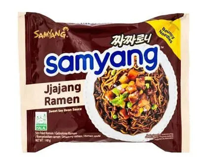 SAMYANG Chacharoni Jjajang Flavor Ramen 140g/ SAMYANG Chacharoni Jjajang garšas rāmens 140g - Oishii Asian Mart