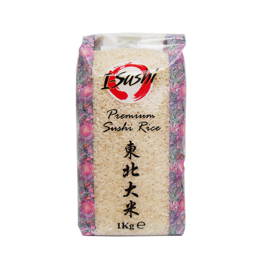 I-Sushi Sushi Rice Medium Grain Rice 1kg/ I-Sushi Suši Rīsi Vidējgraudu Rīsi 1kg