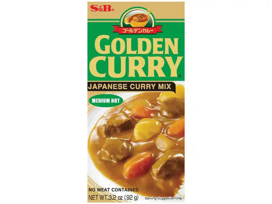 Golden Curry Mix Medium hot  92g/ Golden Curry Mix vidēji ass 92g - Oishii Asian Mart