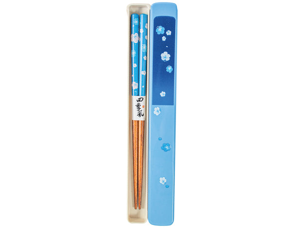 Blue Chopsticks &amp; box set/Zilo kociņu un kastītes komplekts