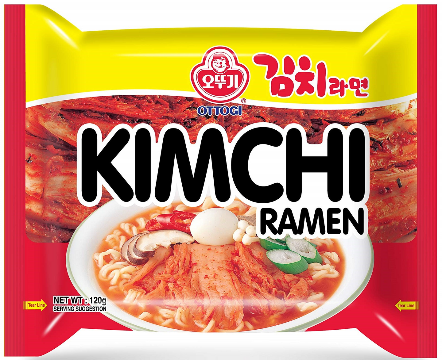Ottogi Kimchi Ramen 120g / Ottogi Kimči Ramen Nūdeles 120g
