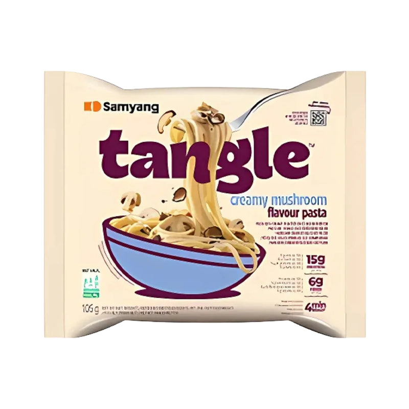 Samyang Tangle Pasta with Creamy Mushroom/ Samyang Tangle makaroni ar krēmveida sēnēm Oishii Asian Mart