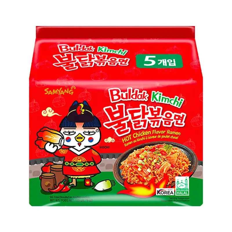 Samyang Buldak ass vistas gaļas kimči multi 130g (daudzpaka 5x130g)