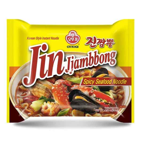 OTTOGI Jjambong Spicy Seafood Noodle/ OTTOGI Jjambong pikantās jūras velšu nūdeles