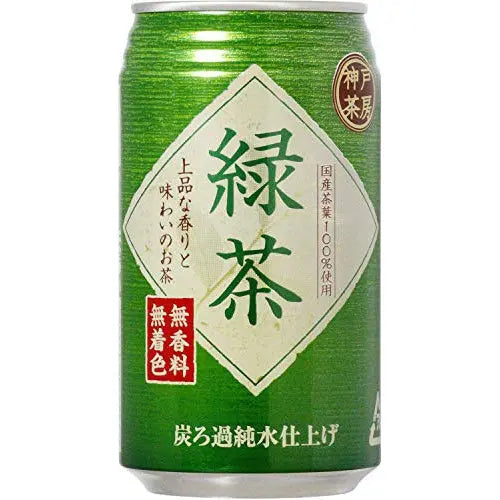 Tominaga Kobe Sabo Green Tea (Ryokucha) 340ml/ Zaļā tēja Tominaga Kobe Sabo (Ryokucha) 340ml - Oishii Asian Mart