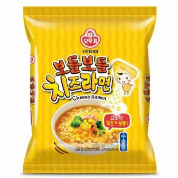 Ottogi Cheese Ramen Korean Style Instant Noodle 111g/ Ottogi siers Ramen korejiešu stila ātri pagatavojamās nūdeles 111g