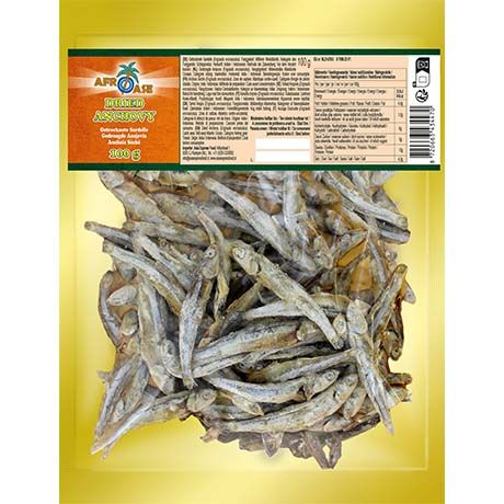 AFROASE Anchovy Dried 100g/ AFROASE kaltēti anšovi 100g