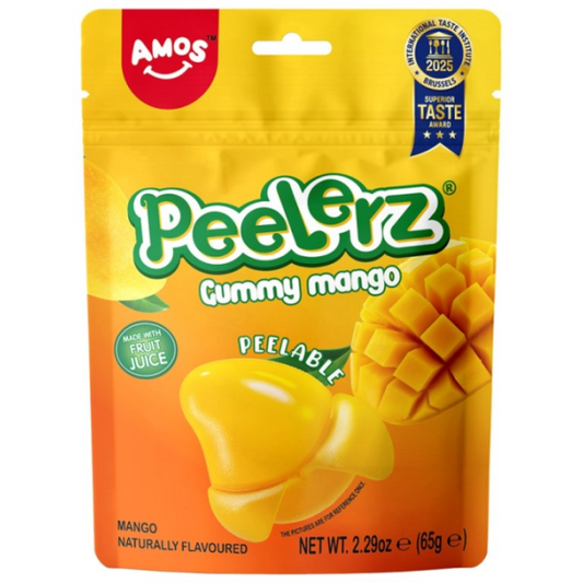 AM Mango Peelable Gummy 65g/ AM mango garšas mizojamās želejkonfektes 65 g