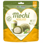 BAMBOO HOUSE Matcha Latte Mochi 105g/ BAMBOO HOUSE matcha latte moči 105g Packaging of Bamboo House Mochi Matcha Latte on a white background