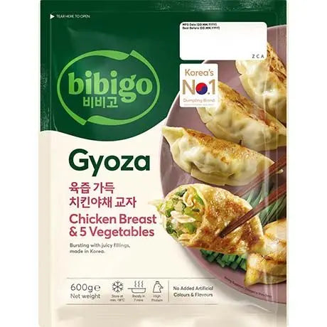 ❄️ BIBIGO  Gyoza Chicken Breast & Vegetables 600g/ BIBIGO gjozas ar vistas krūtiņu un dārzeņiem, 600 g BIBIGO