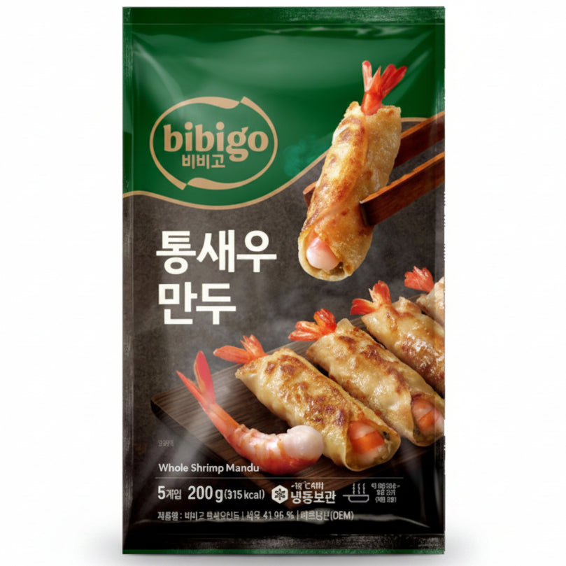 BIBIGO Whole Shrimp Mandu 200g/ BIBIGO mandu pelmeņi ar veselām garnelēm 200 g