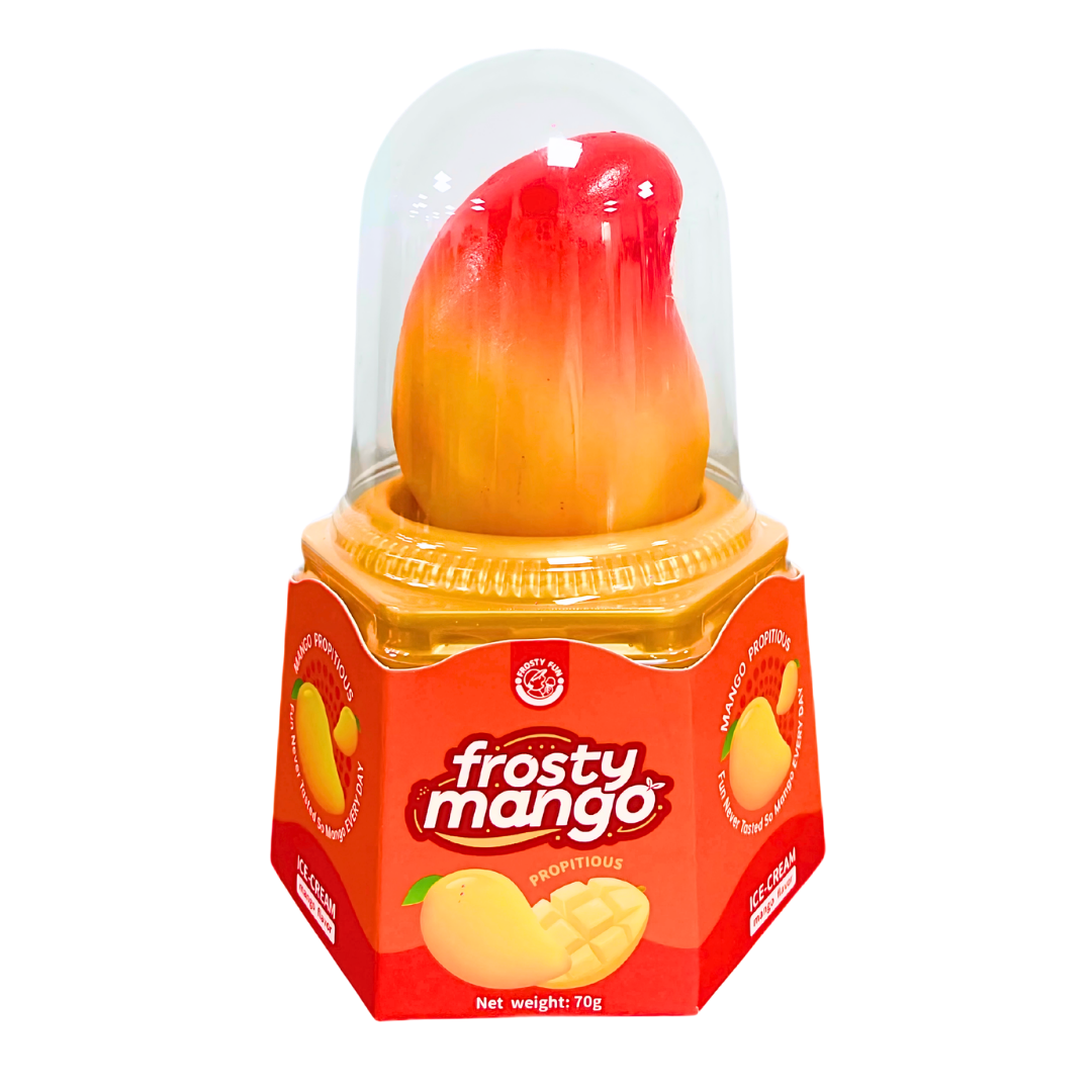 ❄️FROSTY FUN 3D Mango Ice Cream Vegan 70g/ ❄️ FROSTY FUN 3D vegānisks mango saldējums, 70g