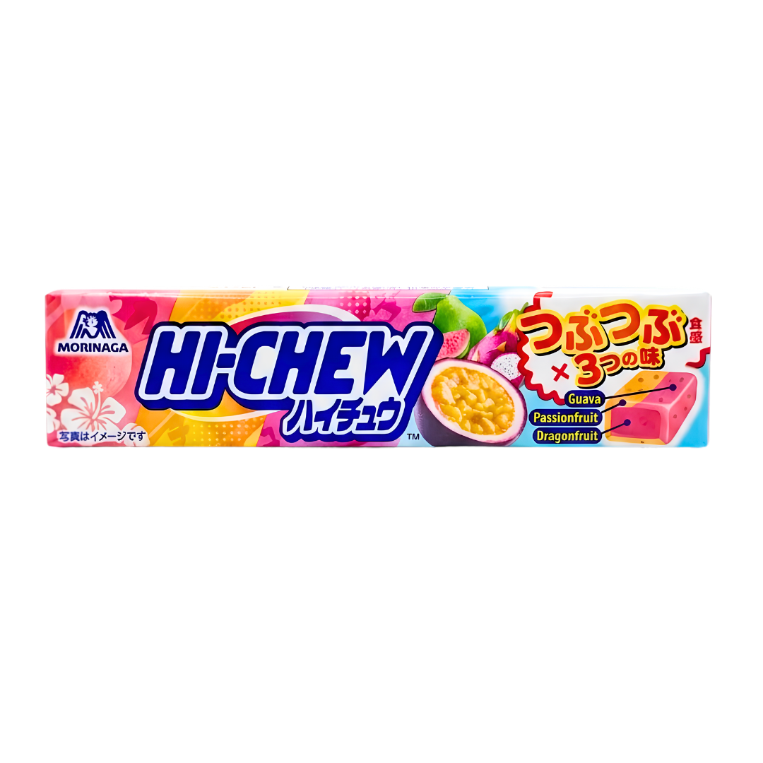 Hi-Chew Soft Tropical Mix Candy 4.6g/ Hi-Chew mīkstās tropisko augļu konfektes 4,6g