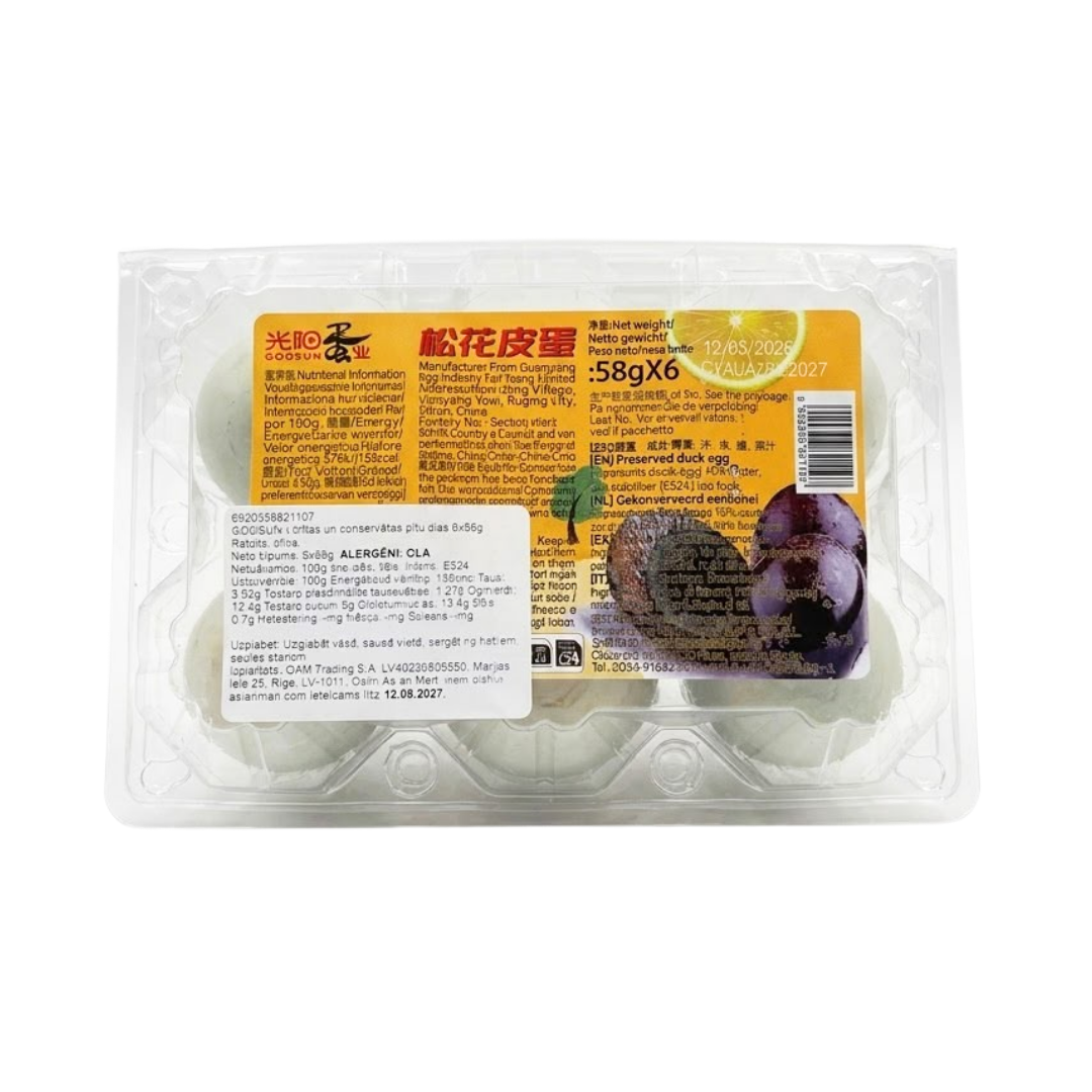 GS Preserved Duck Eggs 348g/ GS Konservētas pīles olas 348g