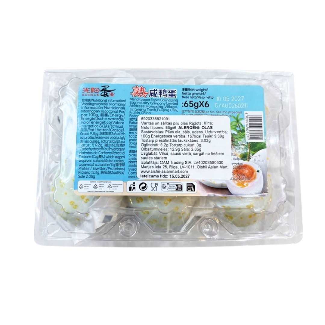 GS Salted Duck Egg 390g/ GS Sālītās pīles olas 390g