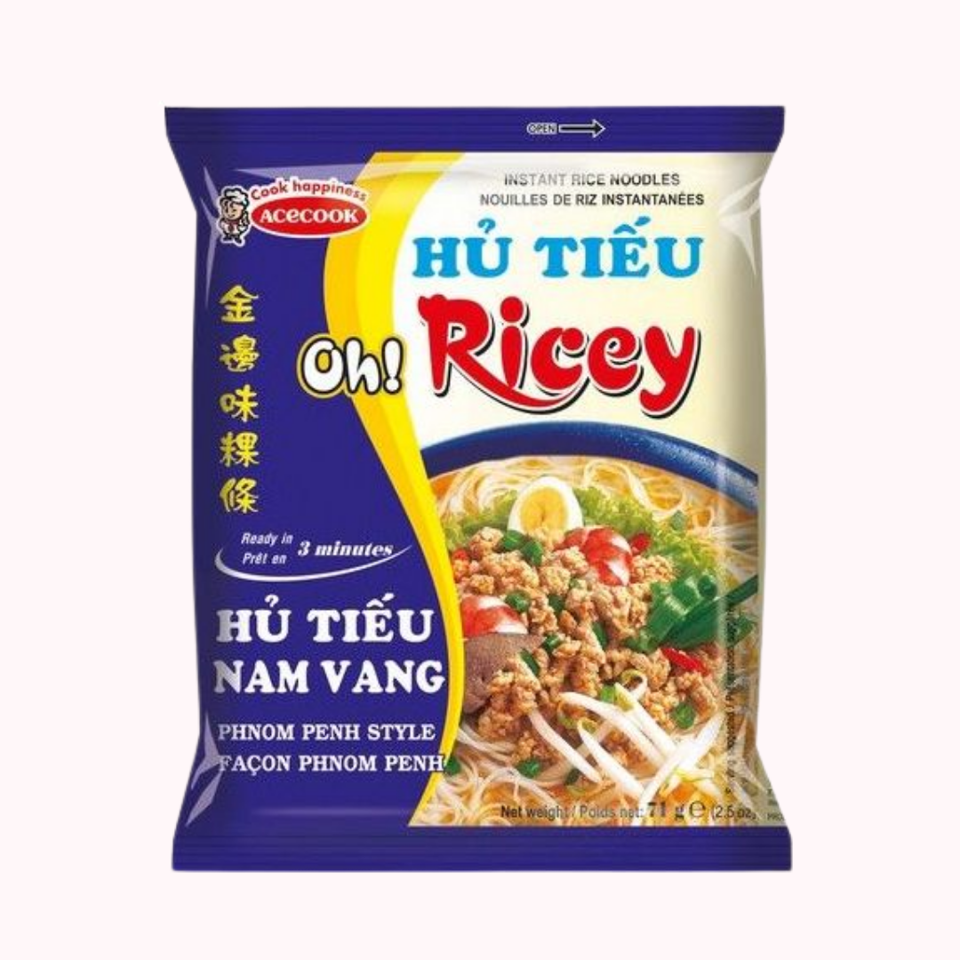 RICEY Rice Noodle Phnom Penh Style 71g / RICEY Rīsu Nūdeles Phnom Penh Style 71g RICEY