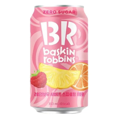 Baskin Robbins Sherbet Sparkling Zero 350ml/ Sorbeta gāzēts dzēriens Zero 350 ml - Oishii Asian Mart