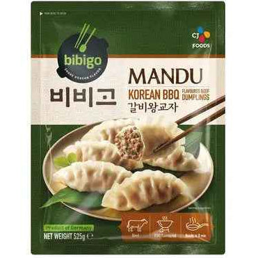 Bibigo Mandu Korean BBQ Beef Dumplings 525g/ Bibigo Mandu Korejas BBQ Lielopa Pelmeņi 525g