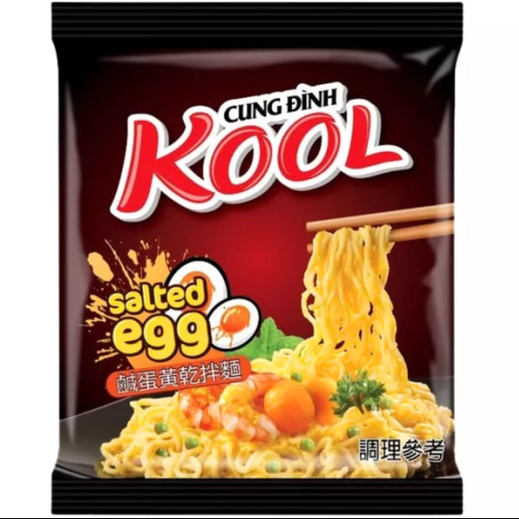 CD KOOL Mixed Salted Egg Flavor Noodle 90g/ CD KOOL jauktas sālītās olas garšas nūdeles 90 g Oishii Asian Mart