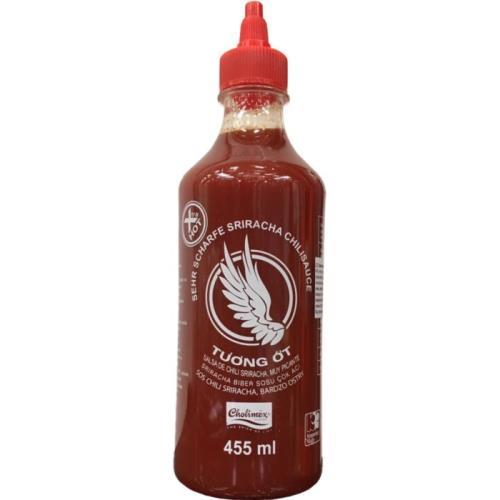 CHOLIMEX Sriracha Chilli Sauce Very Hot 455ml/ CHOLIMEX Sriracha ļoti asa čili mērce 455 ml 🌶️ CHOLIMEX
