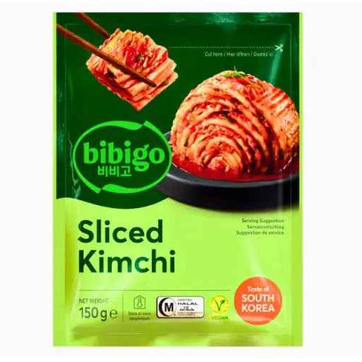CJ Bibigo Sliced Kimchi Vegan 150g/ CJ Bibigo Sagriezts Kimči Vegānisks 150g