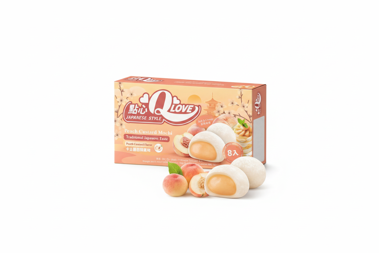 QLove White Peach Custard 80g/ QLove Baltā persika krēms 80 g QLove