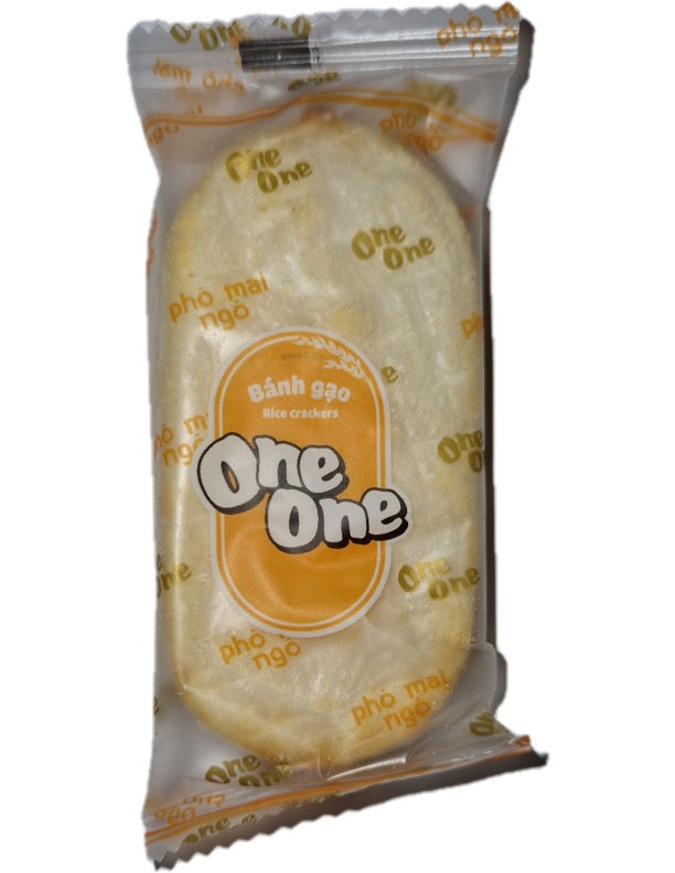 ONE ONE Rice Cracker with Cheese Flavour (1 indiv) / ONE ONE rīsu krekeris ar siera garšu (1 indiv)