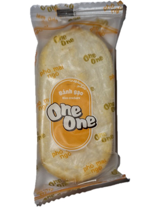 ONE ONE Rice Cracker with Cheese Flavour (1 indiv) / ONE ONE rīsu krekeris ar siera garšu (1 indiv)