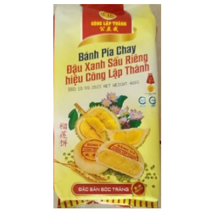 Clt Durian Cake Green Bean 400g/ Clt duriāna kūka ar zaļo pupiņu pildījumu 400 g Clt