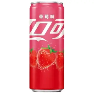 Coca Cola Strawberry 330ml/ Coca-Cola zemeņu garšas dzēriens 330 ml
