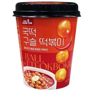 Cook Tok Ball Type Tteokbokki Original 108 g/ Cook Tok bumbiņu veida Tteokbokki oriģināls 108 g COOK TOK