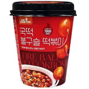 Cook Tok Ball Type Tteokbokki Super Spicy 108g / Cook Tok bumbiņu veida Tteokbokki īpaši ass 108g COOK TOK