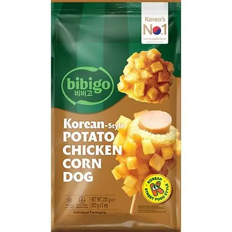 Corn Dogs Chicken & Potato 200g / Corn dogs ar vistas gaļu un kartupeļiem 200 g