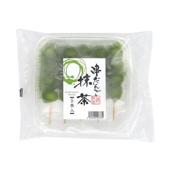 ❄️ KUSHI Mitarashi Matcha Dango - 5 pcs/ KUSHI Mitarashi mača dango – 5 gab KUSHI