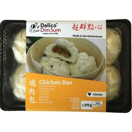 ❄️ DELICO Chicken Bao 6 PCS/ DELICO vistas bao maizītes, 6 gab. DELICO