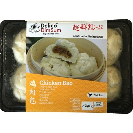 DELICO Chicken Bao 6 PCS/ DELICO vistas bao maizītes, 6 gab. Oishii Asian Mart