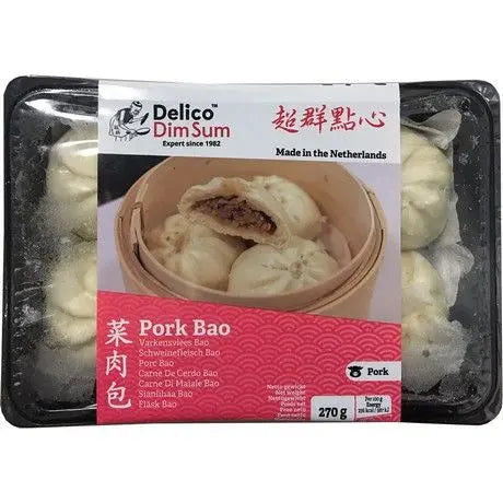 ❄️ DELICO Pork Bao 6 PCS/ DELICO cūkgaļas bao maizītes, 6 gab. DELICO
