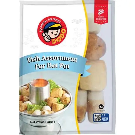 ❄️ DODO Hot Pot Fish Mix 300g/ DODO karstā katla zivju maisījums, 300 g Oishii Asian Mart