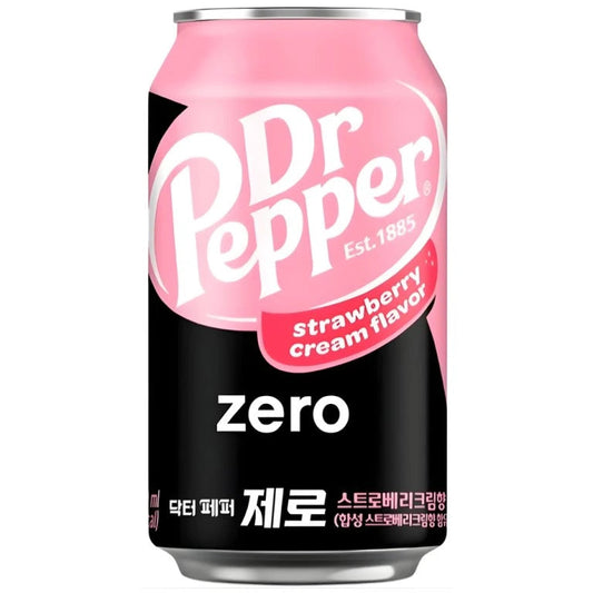 Dr. Pepper Zero Strawberry Cream 355ml/ Dr. Pepper Zero ar zemeņu krēma garšu 355 ml Dr. Pepper