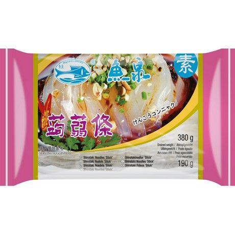 FISH WELL Shirataki Noodles Stick 380g/ FISH WELL širataki nūdeles “Stick” 380 g Oishii Asian Mart