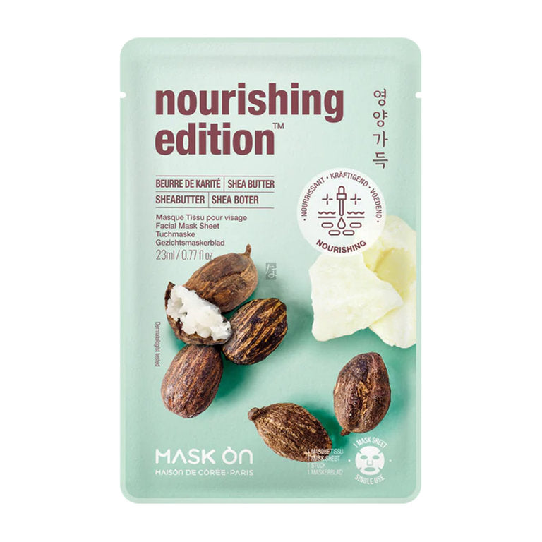 Facial Mask Sheet with Shea butter Nourishing mask sheet - Oishii Asian Mart