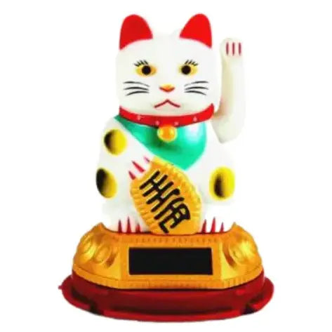 Fortune Cat Solar-White 8.75cm Oishii Asian Mart