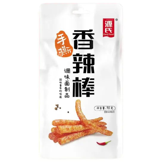 Genji Big Latiao Gluten Spicy Stick 90g Genji Big La Tiao pikantie kviešu lipekļa stienīši 90 g