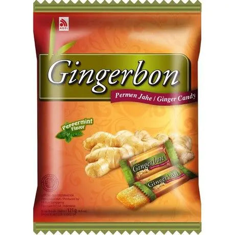 Gingerbon peppermint bonbons, 125 g / Gingerbon piparmētru konfektes, 125 g GINGERBON