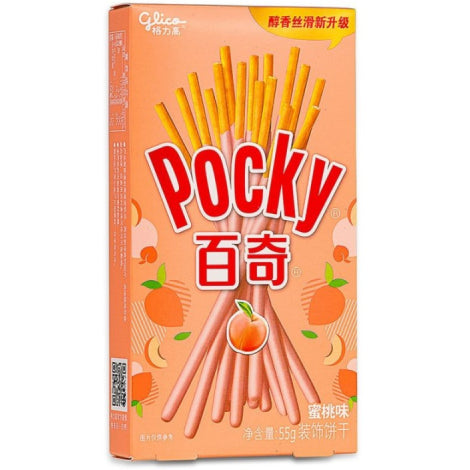 Glico Pocky - Peach Flavour 55g/ Glico Pocky ar persiku garšu 55 g