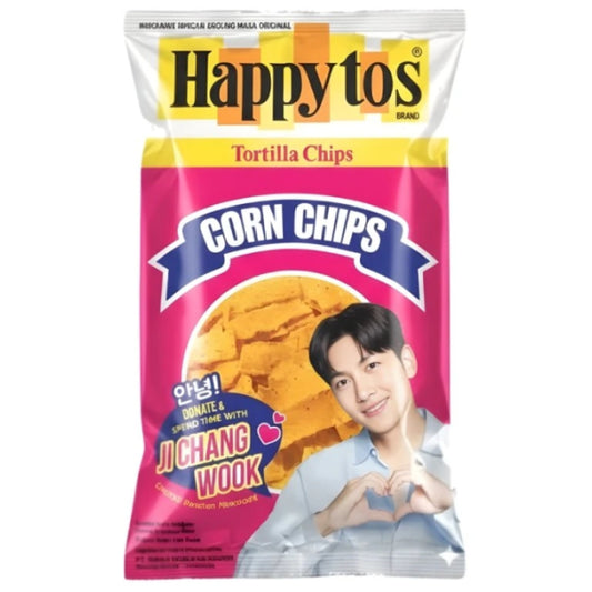 Happy Tos x Ji Chang Wook oriģinālie tortiljas čipsi 140g Oishii Asian Mart