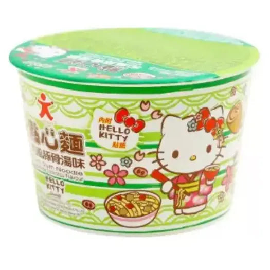 Hello Kitty Instant Japanese Tonkotsu Noodle 36g/ Hello Kitty ātri pagatavojamas japāņu tonkotsu nūdeles 36 g Hello Kitty
