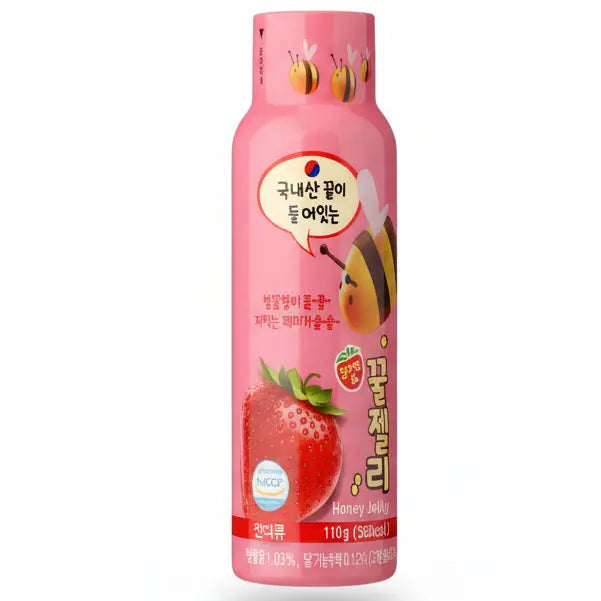 Honey Jelly Strawberry 110g/ Medus želeja zemeņu garša 110 g