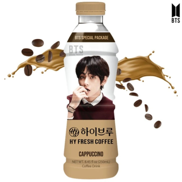 Hy Fresh Coﬀee BTS Cappuccino Drink 250ml/ Hy Fresh Coffee BTS kapučīno dzēriens 250 ml Oishii Asian Mart